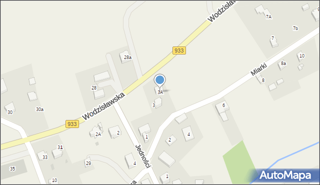 Studzionka, Miarki Karola, 3A, mapa Studzionka