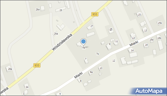 Studzionka, Miarki Karola, 7A, mapa Studzionka