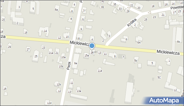 Suchedniów, Mickiewicza Adama, 15, mapa Suchedniów