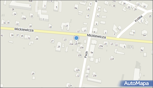 Suchedniów, Mickiewicza Adama, 21, mapa Suchedniów