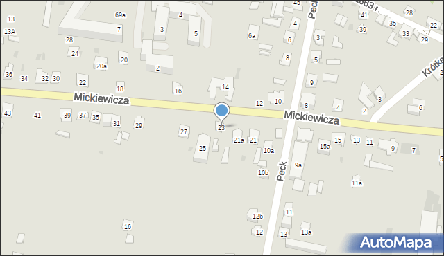 Suchedniów, Mickiewicza Adama, 23, mapa Suchedniów