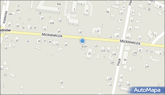 Suchedniów, Mickiewicza Adama, 27, mapa Suchedniów
