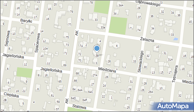 Sulejówek, Mickiewicza Adama, 29, mapa Sulejówek