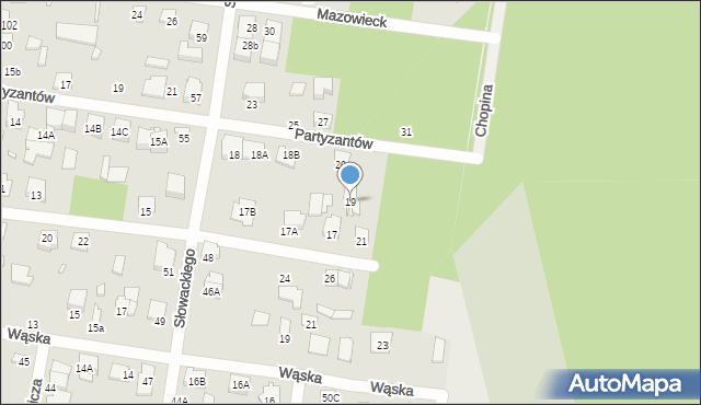 Sulejówek, Mińska, 19, mapa Sulejówek