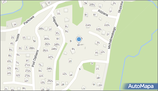 Sulistrowiczki, Michałowskiego Borysa, prof., 6/l, mapa Sulistrowiczki