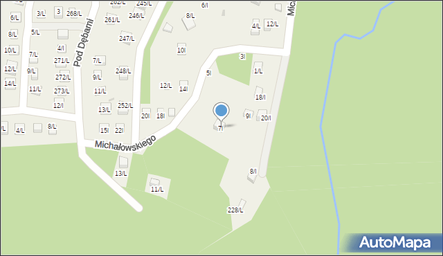 Sulistrowiczki, Michałowskiego Borysa, prof., 7l, mapa Sulistrowiczki