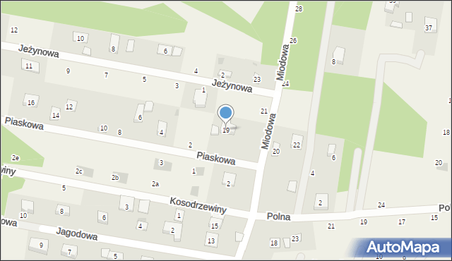 Sułkowice, Miodowa, 19, mapa Sułkowice