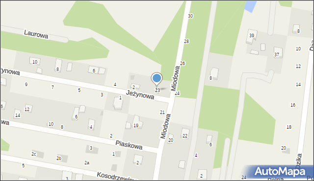 Sułkowice, Miodowa, 23, mapa Sułkowice