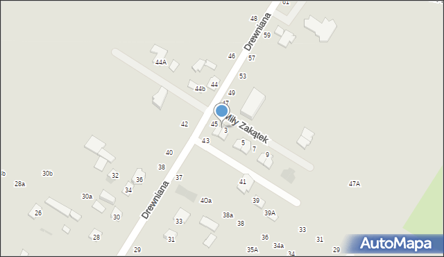 Świdnik, Miły Zakątek, 1, mapa Świdnika