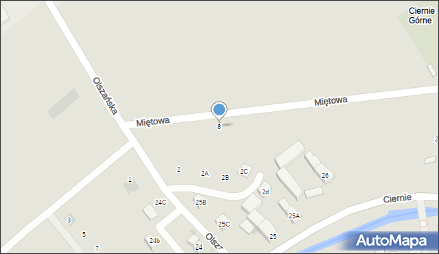 Świebodzice, Miętowa, 8, mapa Świebodzice