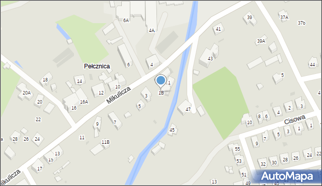 Świebodzice, Mikulicza Jana, 1B, mapa Świebodzice