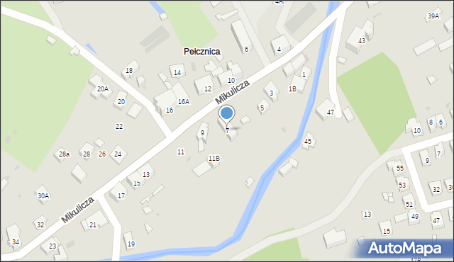Świebodzice, Mikulicza Jana, 7, mapa Świebodzice