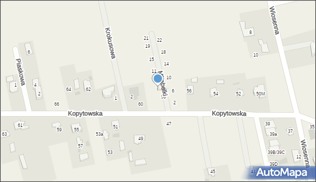 Święcice, Mirabelki, 5, mapa Święcice