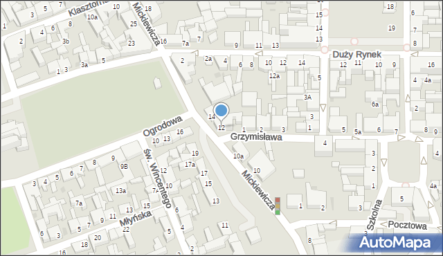 Świecie, Mickiewicza Adama, 12, mapa Świecie