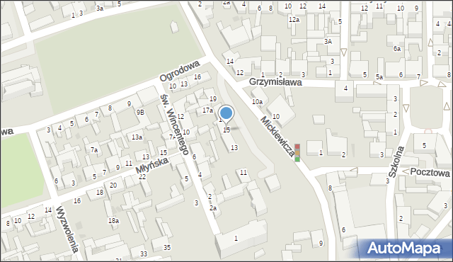 Świecie, Mickiewicza Adama, 15, mapa Świecie