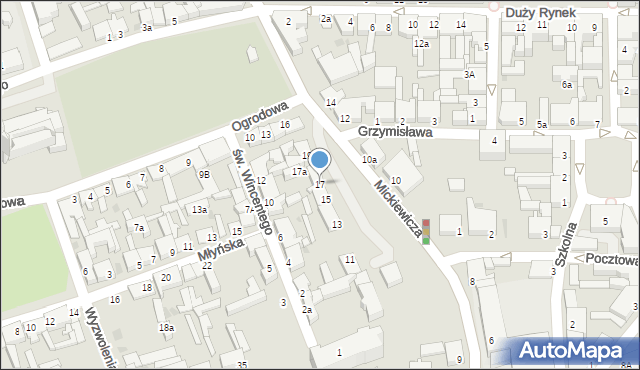 Świecie, Mickiewicza Adama, 17, mapa Świecie