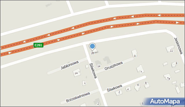Świecie, Miodowa, 16, mapa Świecie