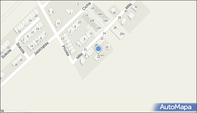 Święta Katarzyna, Miła, 12, mapa Święta Katarzyna