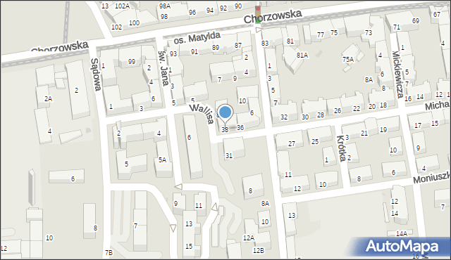 Świętochłowice, Michalskiego Józefa, ks., 38, mapa Świętochłowice