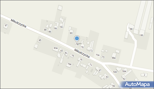 Świętoszowice, Mikulczycka, 78, mapa Świętoszowice