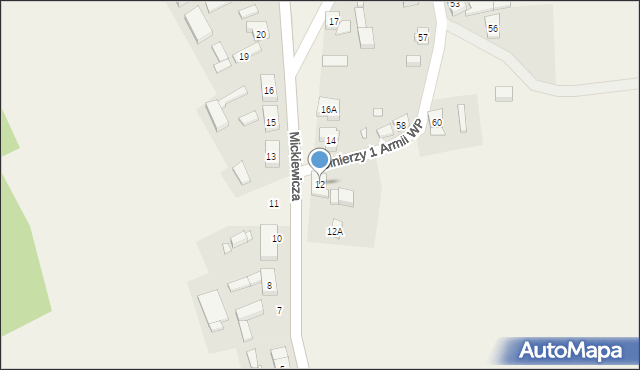 Sypniewo, Mickiewicza Adama, 12, mapa Sypniewo