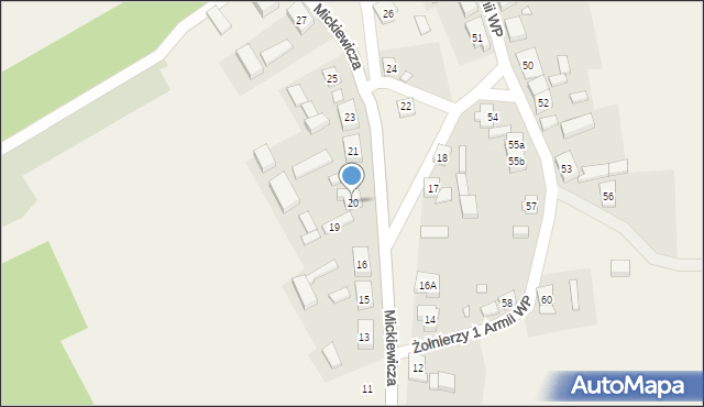 Sypniewo, Mickiewicza Adama, 20, mapa Sypniewo