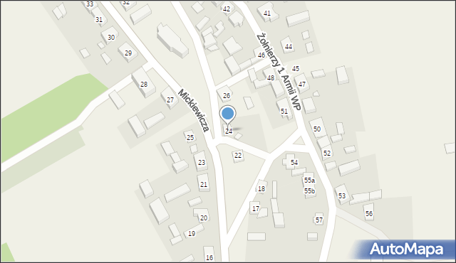 Sypniewo, Mickiewicza Adama, 24, mapa Sypniewo