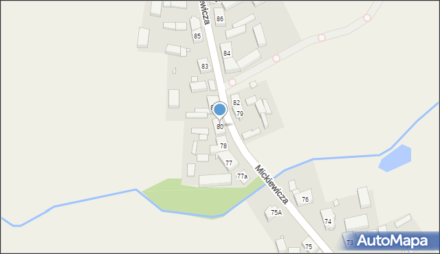 Sypniewo, Mickiewicza Adama, 80, mapa Sypniewo