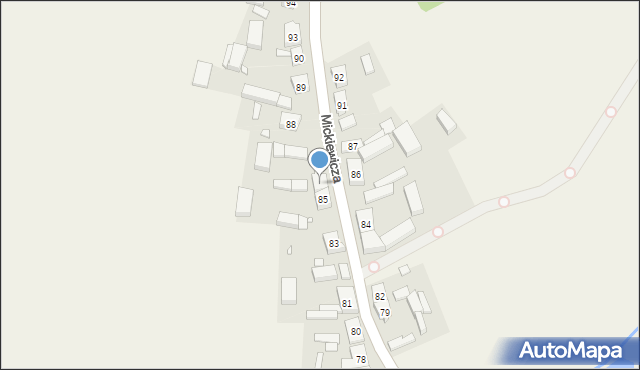 Sypniewo, Mickiewicza Adama, 85a, mapa Sypniewo