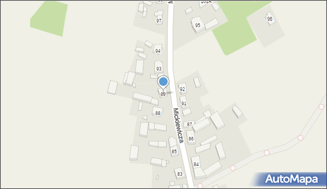 Sypniewo, Mickiewicza Adama, 89, mapa Sypniewo