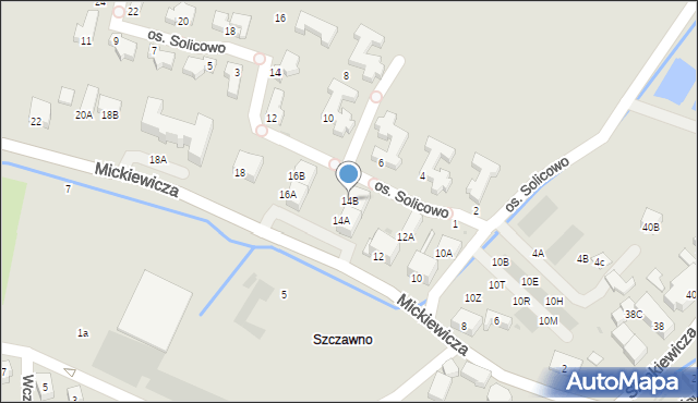 Szczawno-Zdrój, Mickiewicza Adama, 14B, mapa Szczawno-Zdrój