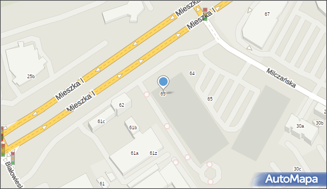 Szczecin, Mieszka I, 63, mapa Szczecina