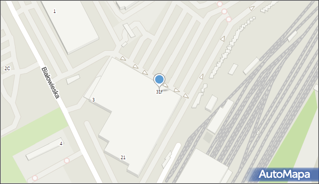 Szczecin, Milczańska, 31f, mapa Szczecina