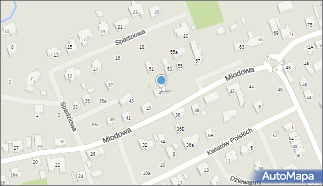 Szczecin, Miodowa, 47, mapa Szczecina