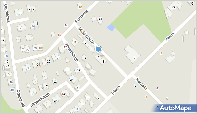 Szepietowo, Mickiewicza Adama, 6, mapa Szepietowo