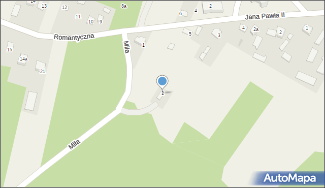 Szulborze Wielkie, Miła, 2, mapa Szulborze Wielkie