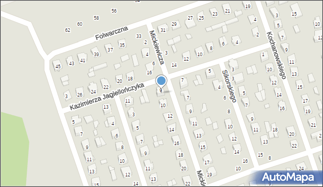 Szydłowiec, Mickiewicza Adama, 8, mapa Szydłowiec