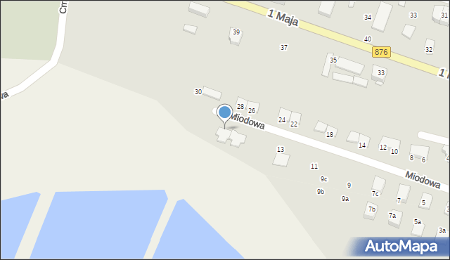 Tarczyn, Miodowa, 15a, mapa Tarczyn