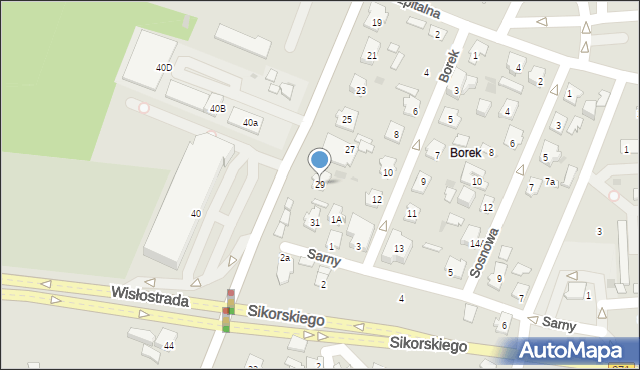 Tarnobrzeg, Mickiewicza Adama, 29, mapa Tarnobrzegu