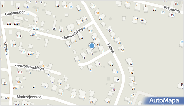 Tarnów, Michałowskiego Piotra, 3, mapa Tarnów