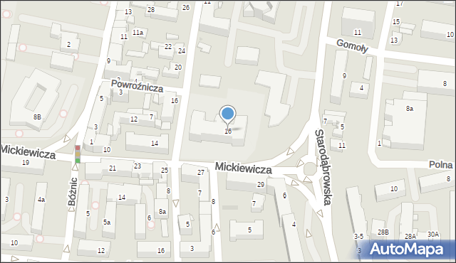 Tarnów, Mickiewicza Adama, 16, mapa Tarnów