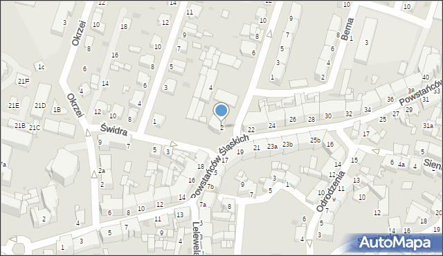 Tarnowskie Góry, Mickiewicza Adama, 2, mapa Tarnowskie Góry