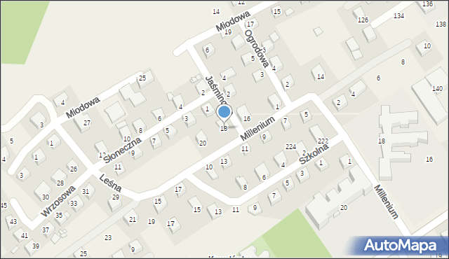Tęgoborze, Millenium, 18, mapa Tęgoborze