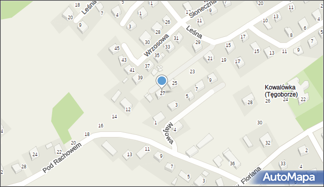Tęgoborze, Millenium, 27, mapa Tęgoborze