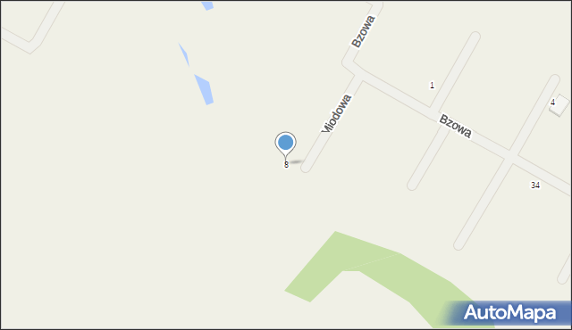 Tokary, Miodowa, 8, mapa Tokary