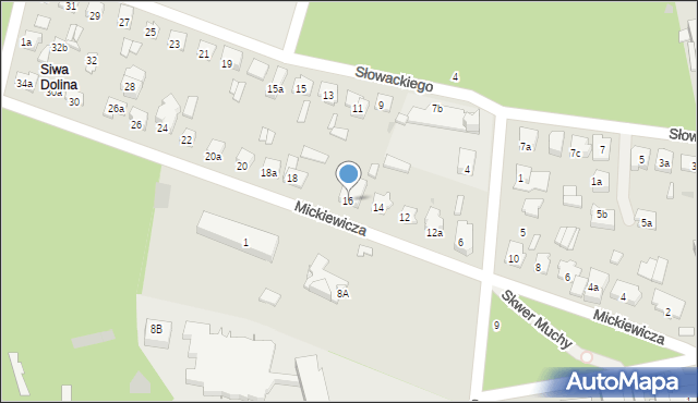 Tomaszów Lubelski, Mickiewicza Adama, 16, mapa Tomaszów Lubelski