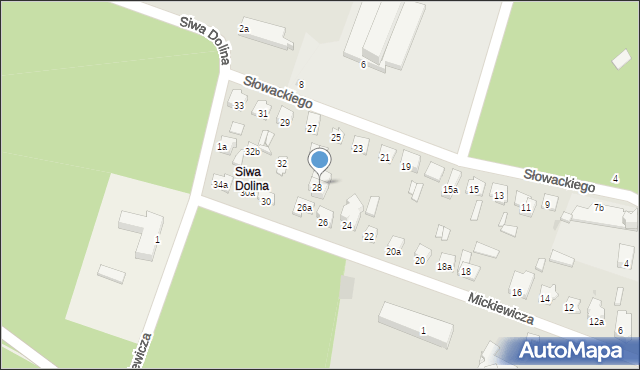 Tomaszów Lubelski, Mickiewicza Adama, 28A, mapa Tomaszów Lubelski