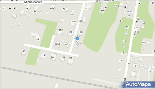 Tomaszów Mazowiecki, Michałowska, 42C, mapa Tomaszów Mazowiecki