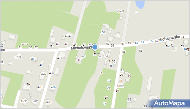 Tomaszów Mazowiecki, Michałowska, 50, mapa Tomaszów Mazowiecki