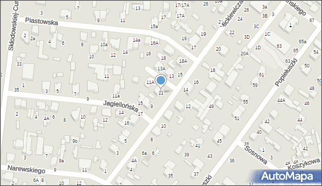 Tomaszów Mazowiecki, Mickiewicza Adama, 11, mapa Tomaszów Mazowiecki